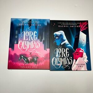 Lore Olympus Volumes One & Two Graphic Novel Set - Pink & Blue Covers Like New